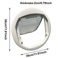 thumbnail image 3 of Ultra Clear Cat Door Flap for Windows & Glass Doors,Transparent Round Hole Pet Door for Small Dogs & Puppies,Cat Flap for Interior Exterior Doors,Small Pet Door for Cats Kitten and Doggie, 3 of 6