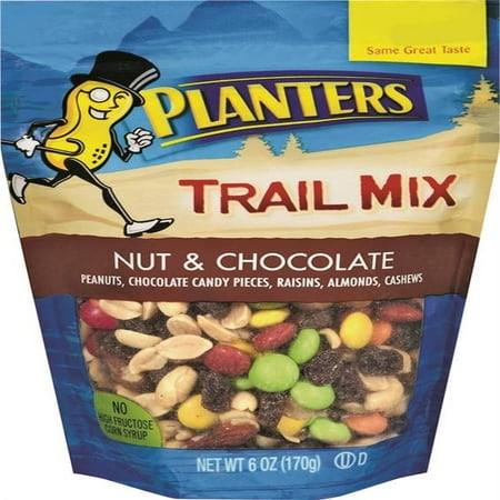 Planters: Nut & Chocolate Trail Mix, 6 Oz - Walmart.com