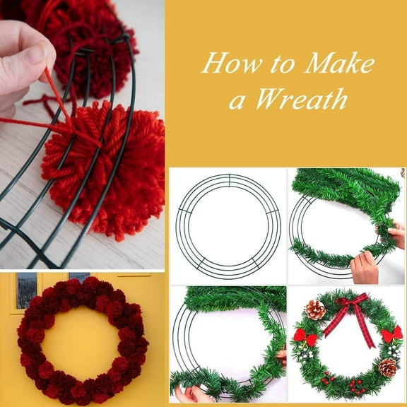 Round Metal Wreath 12 In Heart-Shaped Wire Frame Wedding Valentine's Day DIY