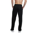 thumbnail image 2 of Pantalones Champion Lounge ligeros con dobladillo abierto para hombre, color negro, 2 of 7