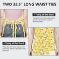 thumbnail image 6 of Yellow Lemon Fruit Dots LightYellow Pattern Apron-Garden Aprons for Women with Pockets-Cotton Linen Waterproof Kitchen Cooking Gardening Aprons Adjustable for Kitchen,Cooking,BBQ and Salon 33x27 Inch, 6 of 7