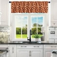 thumbnail image 2 of Christmas Theme Window Valances,Xmas Tree Snowflake Snowman Valance Curtains for Kitchen Bathroom,Red Grid New Year Kitchen Window Curtains Over Sink 52" W X 18" L, 2 of 6
