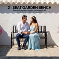 thumbnail image 4 of Outsunny 50" Steel Garden Bench, 4 of 10