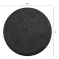 thumbnail image 6 of Placemats Set of 6 Leather Round Placemats for Kitchen Dining Table Decor Table Placemats Wipeable Table Mat Black 13*13inch, 6 of 6