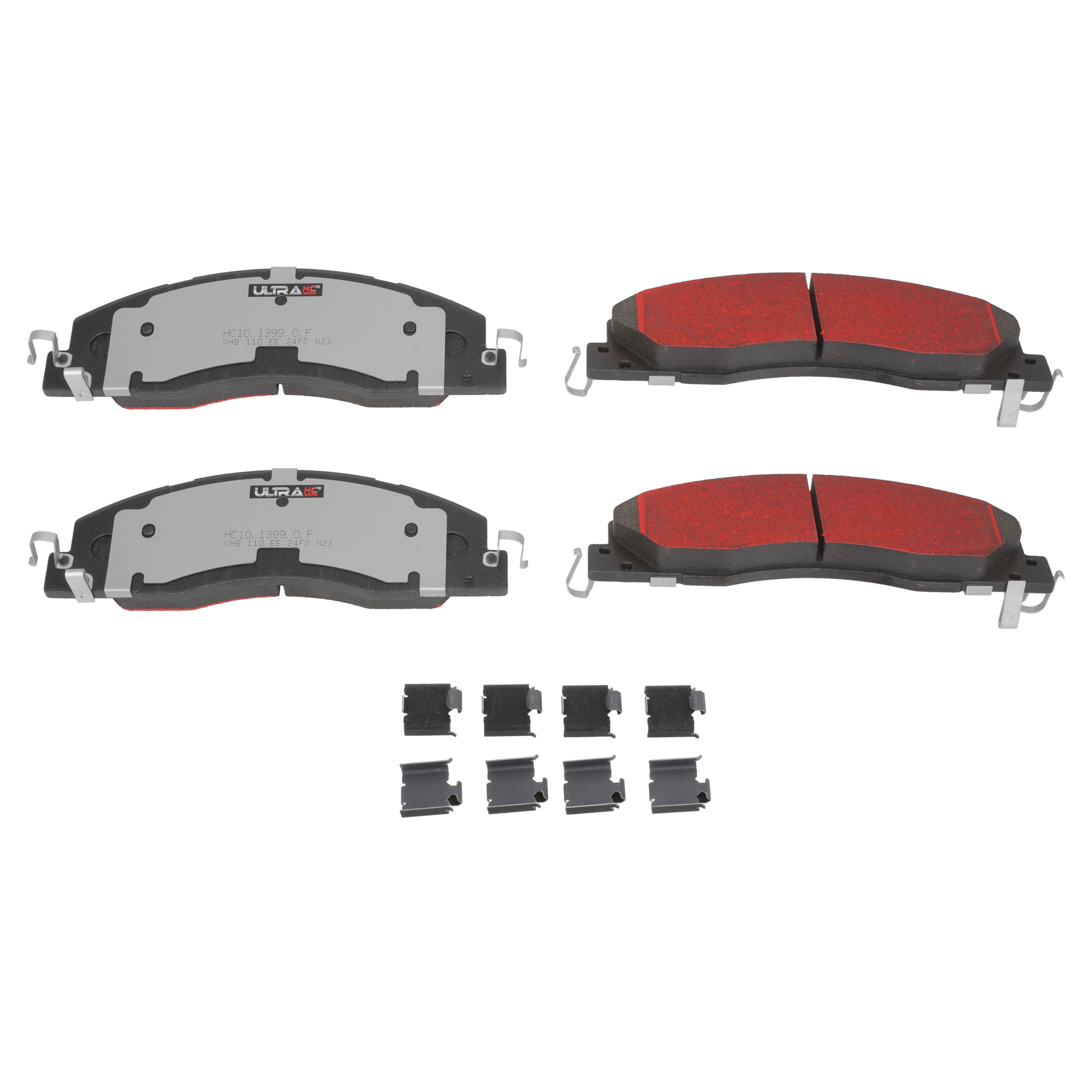 Ultra HC 1000 Brake Pad Set, Front HC10.1399.0.F, Ram 2500 2018-2011