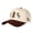 Brown, variant on Guadalupe Virgin Skull Cross Praying Hands Embroidered Color Block Trucker Hat Unisex Adjustable Cotton Breathable Fashion Cap for Travel Daily Wear
