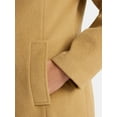 thumbnail image 5 of Time and Tru Women's and Women's Plus Faux Wool Boyfriend Coat, Sizes XS-2X, 5 of 6