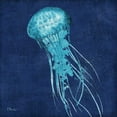 thumbnail image 2 of Brent, Paul 20x20 White Modern Wood Framed Museum Art Print Titled - Indigo Jellyfish II, 2 of 4