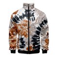 thumbnail image 3 of Nueva chaqueta con cuello alto y cremallera con estampado digital 3D de teñido anudado para hombre y mujer, chaquetas de manga larga, ropa de calle cómoda, abrigos económicos para hombre, 3 of 5