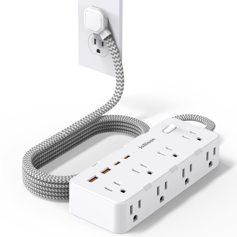 Power Strip With 8 Outlets, 4 USB Ports, 15 Ft Cord photo 1
