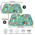thumbnail image 7 of Lsque Mushrooms Car Windshield Sun Shade | Accordion Folding Style Auto Shade for Car Truck SUV Van | Blocks UV Rays Sun Visor Protector | Medium, 7 of 7