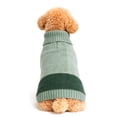 thumbnail image 2 of One Paw, Sage Green Ribbed Turtleneck Dog Sweater, Colour Sage, Soft and Warm, Multiple Sizes, for Dogs, 2 of 7