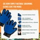 thumbnail image 3 of Guantes de Aseo para Mascotas Paquete de 2 Guantes de Aseo para Perros y Guantes de Aseo para Gatos, con Cierres de Velcro Ajustables Guantes de Aseo para Mascotas Azules ER, 3 of 5