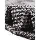 thumbnail image 5 of Vestido de Tweed para Mujer Inspire Chic con Cuello Barco, Manga 3/4, Largo a la Rodilla, Color Negro, 5 of 6