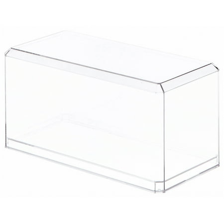 Pioneer Plastics 094C Clear Plastic Beveled Edge Display Case, 4.375" W x 4.125" D x 9" H (For 8 inch dolls) (Mailer Box)