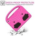 thumbnail image 2 of Portable Heavy Duty Kids Case for Amazon Fire Max 11 13th Generation 2023, EVA Shockproof Armor Military Grade Lens Protection Case with Kids Friendly Handle Foldable Stand Bracket Case, Pink, 2 of 10