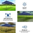 thumbnail image 3 of SANOPY 10'x30' Upgrade Pop up Canopy Tent Outdoor Easy Set-up Instant Tent Heavy Duty Commercia Wedding Party Tents, 8 Removable Sidewalls, Roller Bags, 8 Sandbags Gazebo Shelter(Dark Blue), 3 of 9