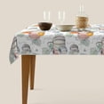 thumbnail image 3 of Thanksgiving Fall Tablecloth 60 x 104 Inch Rectangle, Autumn Harvest Pumpkin Tablecloths Stain Resistance Polyester Table Cloth for Holiday Parties Kitchen Dining Indoor Outdoor, 3 of 5
