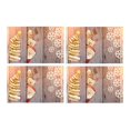 thumbnail image 2 of MKHERT Funny Christmas Santa Claus Deer Snowman and Snowflake Placemats Table Mats for Dining Room Kitchen Table Decoration 12x18 inch,Set of 4, 2 of 4