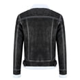 thumbnail image 3 of CloudStyle Mens Vintage Motorcycle Biker Leather Jacket, 3 of 11