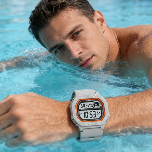 Quartz Watch Water-ResistantS Multi-Functional Alarm Watch For Teens Large Luminous Student Wristwatch