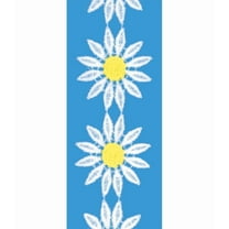 YELLOW/WHITE 2 INCH DAISY VENICE LACE