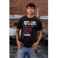 thumbnail image 3 of What I Look In Guys Yorkie Dog Owner Women's Graphic T Shirt Tees Brisco Brands M, 3 of 3