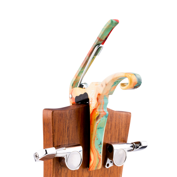 Kyser x Gopherwood Quick-Change Acoustic Guitar Capo Indigo Dyeing