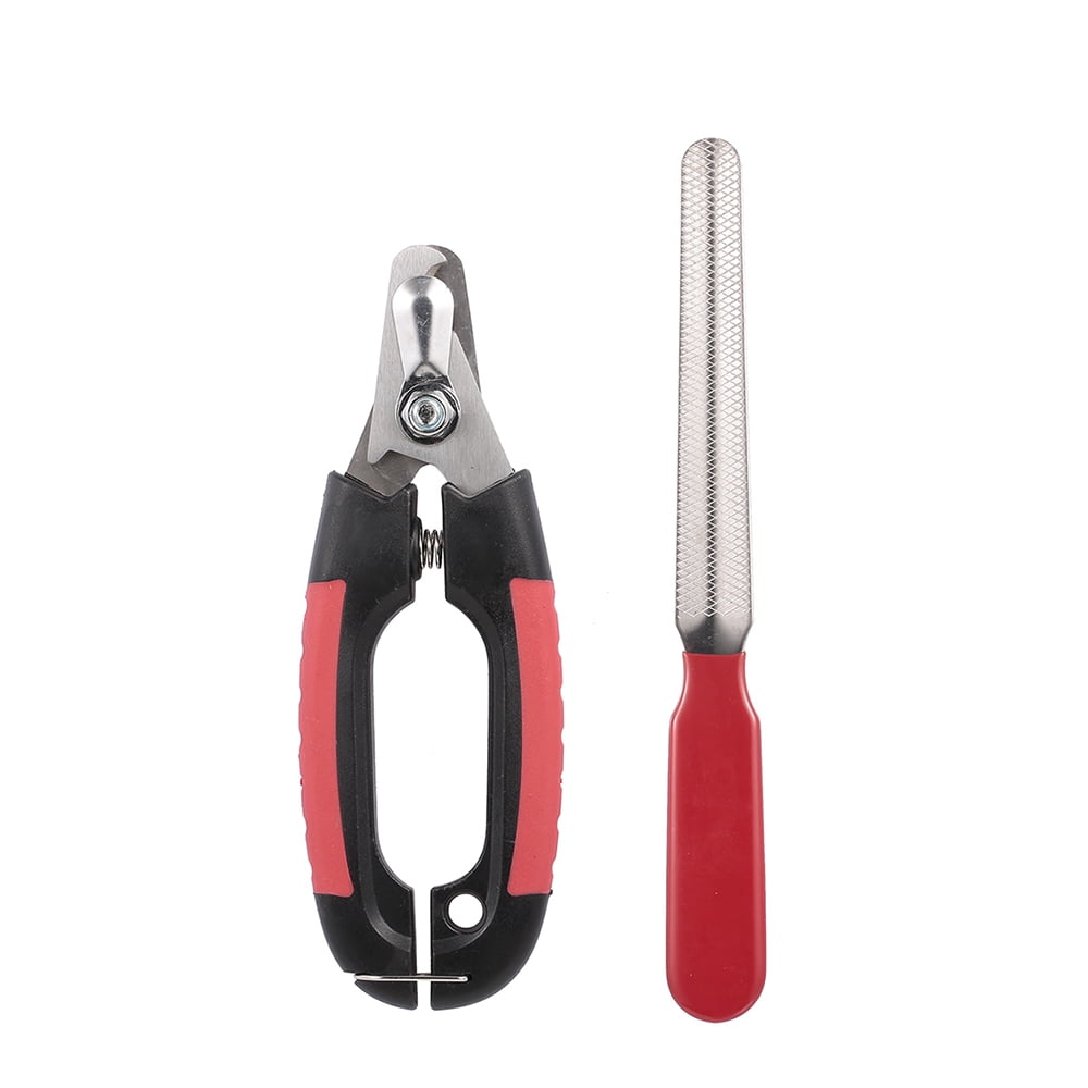 Professional Pet Dog Nail with Lock and Nail File Grooming Scissors Clippers for Animals Cats Size S
