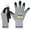 GRAY, variant on DEX FIT CRU553 BlackGrey Level 5 Cut Resistant Gloves (Power Grip, Durable Foam, X-Small) - 1 Pair