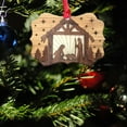 thumbnail image 6 of The Birth of Jesus Blessing Wooden Nativity Scene Ornament, 6 of 6