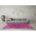 thumbnail image 3 of Ahgly Company Indoor Square Persian Pink Traditional Area Rugs, 6' Square, 3 of 4