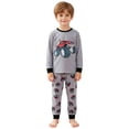 thumbnail image 4 of UAYOTSE Boys Long Sleeve Pajama Set Motorcycle Monster Truck Graphic 2‑Piece Boys Sleep Set Size 4-5 Years, 4 of 9