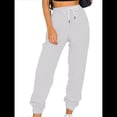 thumbnail image 2 of Pantalones Deportivos Holgados para Mujer, de Otoño, para Entrenamiento, de Cintura Alta, Cómodos y Deportivos. Gris M, 2 of 7