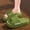 Green, variant on Womens Slides Beige Platform EVA Sandals Non-Slip Water-Resistant House Slippers Shower Comfortable,Size 5.5-6