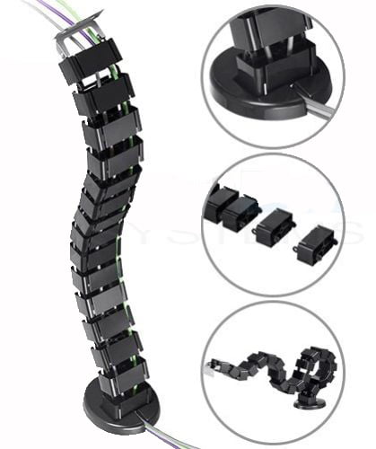 Vertebrae Cable Management Spine Kit Height Adjustable Wire Desk Cord Organizer