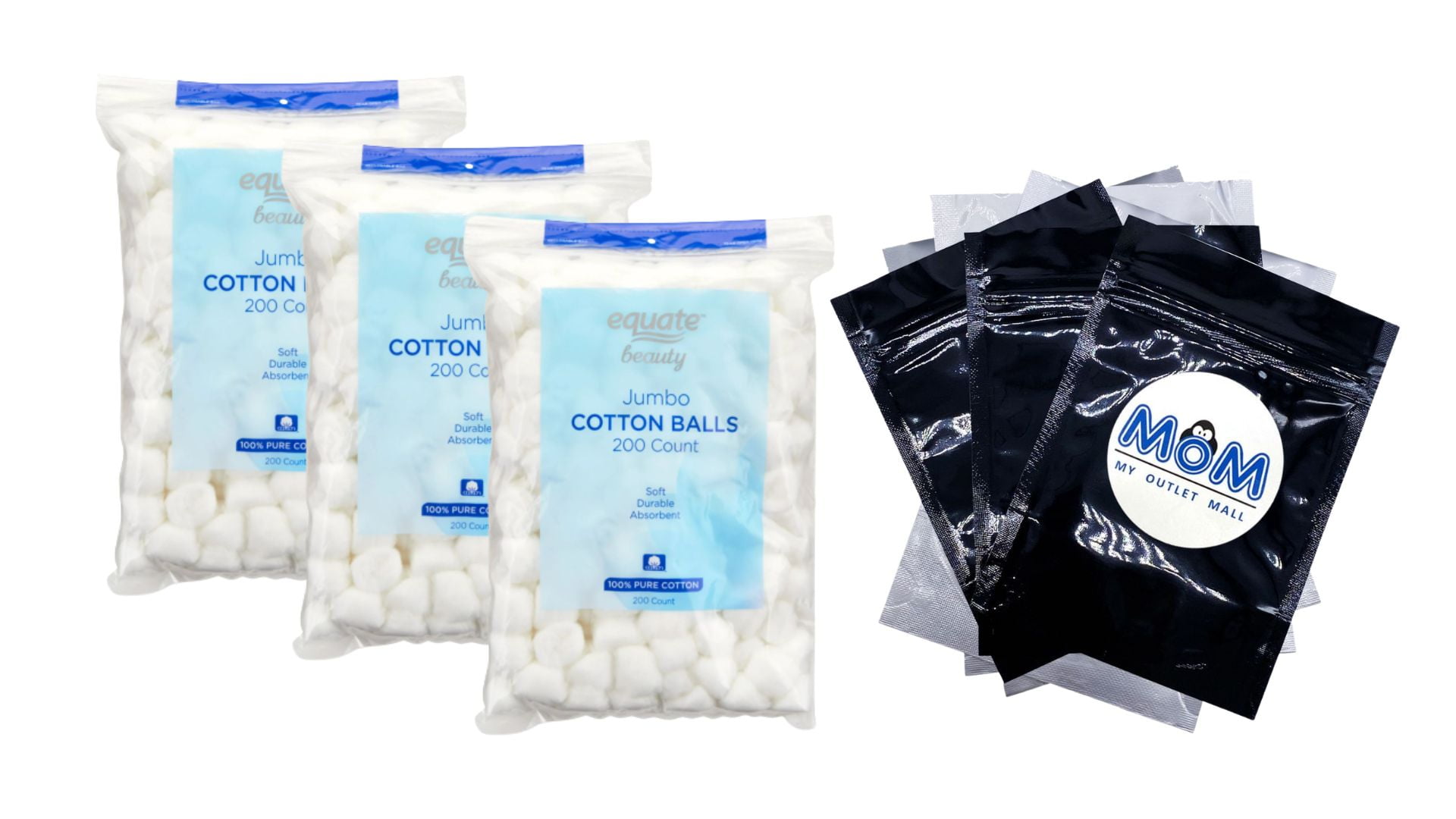 Assured Cotton Balls Jumbo Size 100% Pure Cotton - 100 Count
