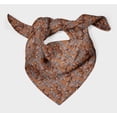 thumbnail image 3 of Bimba Brown Zebra Mix Pure Silk Printed Head Bandanas Summer Neck Wrap Scarf 40 x 40 Inches, 3 of 6
