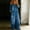 Blue, variant on Denim Jumpsuit for Women Long Sleeve Off Shoulder Jean Jumpsuit Button Down Wide Leg Jean Overalls with Pockets, L