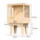 thumbnail image 2 of Jaula de madera maciza premium for pájaros Time Capsule Parrot Villa de lujo for amigos emplumados con estilo, 2 of 4