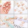 thumbnail image 2 of EeaseCA 20Pcs Metal Binder Clips File Clips Heart Shaped Book Clamps Organizing Clamps, 2 of 7