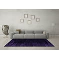 thumbnail image 3 of Ahgly Company Indoor Round Abstract Purple Modern Area Rugs, 3' Round, 3 of 4