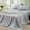 Light Grey, variant on 4 Piece Bed Sheet Set, King Size Upgraded Cooling Deep Pocket Comfy Breathable Hotel Luxury Bedding, Extra Soft Wrinkle Free Sheets Cover, Queen Sheets up to 16 inch, Black