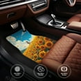thumbnail image 6 of Naloa Clear Sky Sunflower Car Foot Mat Set of 4 Pieces - Universal Floor Liner Neoprene Full Set Floor Mats for Cars Trucks SUV, 6 of 7