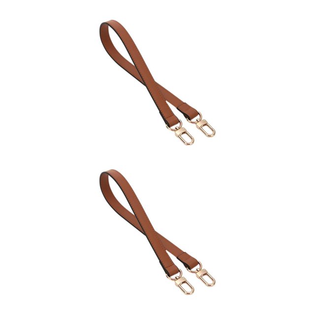 Sonducket Cuero duradero para actualizaciones de bolsos P Correa de hombro corta Bolsa Correas de repuesto de hombro cortas marrón38cm marrón38cm 2Conjunto