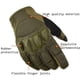 thumbnail image 4 of Guantes tácticos Yashi con pantalla táctil y dedos completos M marrón, 4 of 5
