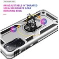 thumbnail image 5 of Grade Drop Impact for Samsung Galaxy S20 FE Case Galaxy S20 FE 5G Case 360 Metal Rotating Ring Kickstand Holder  Heavy Duty Shockproof Case for Galaxy S20 FE Phone Case (Sliver), 5 of 17