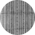 thumbnail image 1 of Ahgly Company Indoor Round Abstract Gray Modern Area Rugs, 3' Round, 1 of 4