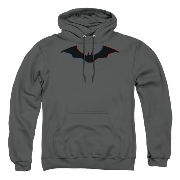 The Batman (2022) Tri-Color Bat Silhouette Unisex Adult Pull-Over Hoodie