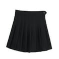 thumbnail image 3 of KALLORY High Waist Black Pleated Skirt for Women Tennis Wear School Dresses Acetate Fiber 1Pcs XXL, 3 of 7